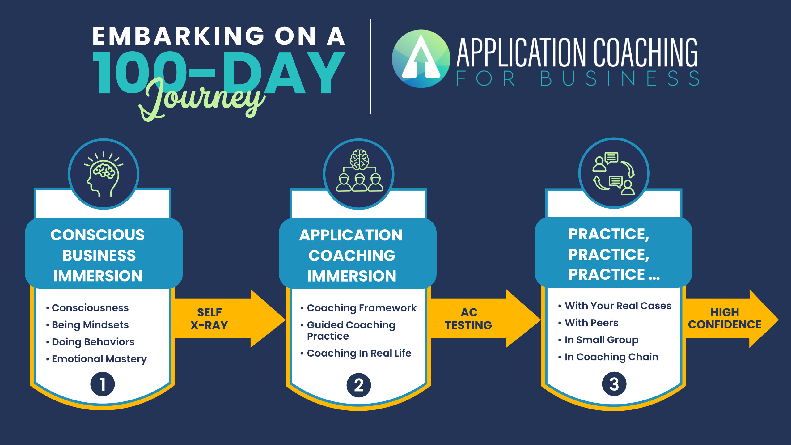 Applicationcoaching.guru Embarking on a 100 Day Journey graphic